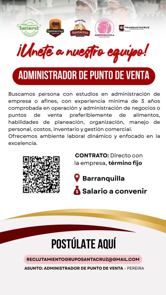 Administrador de PDV Barranquilla
